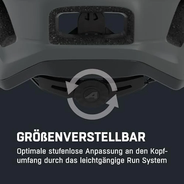 Alpina Paranus Midnight-Grey Matt, Fahrradhelm mit stoßabsorbierender EPS-Innenschale und großem Lufteinlass – Bild 5