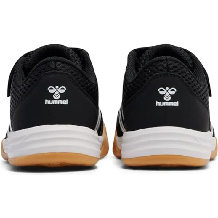 Hummel Multiplay Flex VC Jr, Laufschuhe mit Klettverschluss und TPR-Außensohle, schwarz/weiß – Bild 6