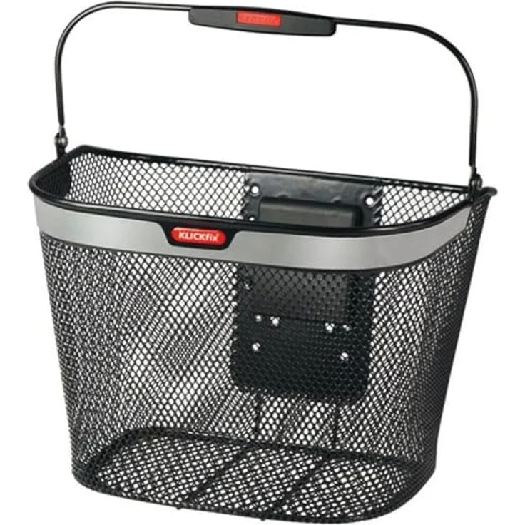 KlickFix KLICKfix Farradtasche Uni Korb Feinmaschiger Reflect, Aus hochwertigem Material, langlebig, rot – Bild 1