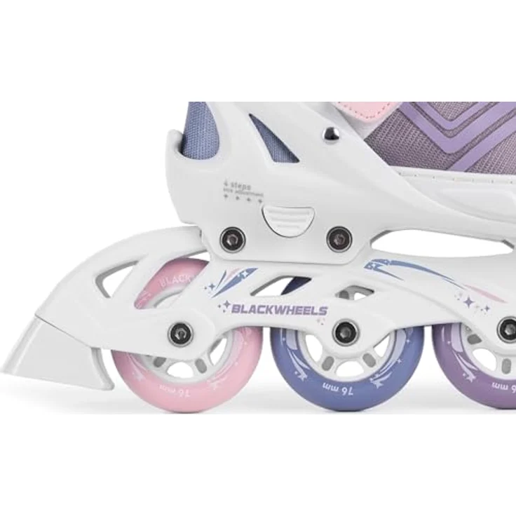 BLACKWHEELS Playful Unicorn, Inlineskates in Lila mit integrierter Bremse und regulierbarem One Step Adjustment System (Größe 36-39) – Bild 9