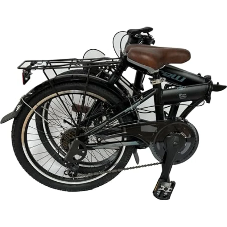 Toys Store GmbH 20 Zoll Alu Faltrad Klapprad Shimano 7Gang-Schaltung Camping Rad Klappfahrrad (Schwarz-Blau) mit Quick-Fold-System – Bild 2