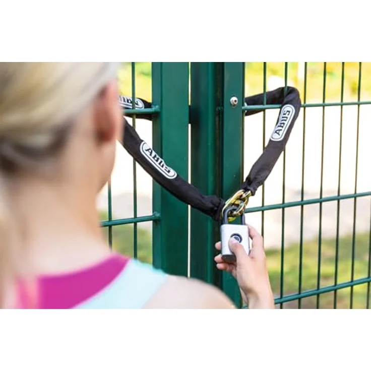Abus GRANIT WBA 100, Veloschloss (85 cm) aus gehärtetem Spezialstahl, Wand-Bodenanker für sichere Diebstahlsicherung – Bild 3