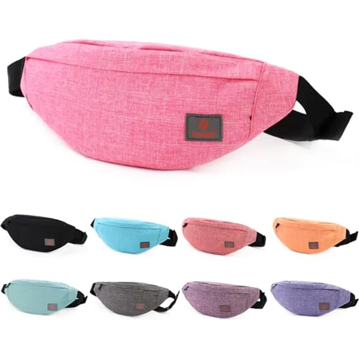 TINYAT Gürteltasche Bauchtasche, wasserfest mit verstellbaren Riemen für Outdoor Aktivitäten, grau, T201 – Bild 1
