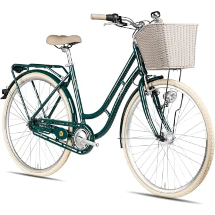 Maxim Cityrad Anno 1902 Wave, 7 Gang Shimano Nexus Rücktritt, Aluminium V-Bremse, grün – Bild 2