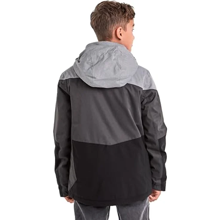 Killtec KSW 161 BYS Skijacke, wasserdicht und atmungsaktiv mit Fleece-Fütterung, graumelange/antrahmelange – Bild 2