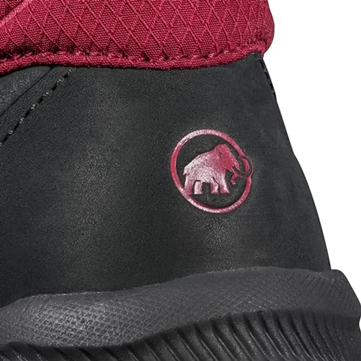 Mammut Nova Mid IV GTX, wasserdichter Wanderschuh aus Nubukleder mit GORE-TEX, flexibel und griffig, schwarz/rot – Bild 9