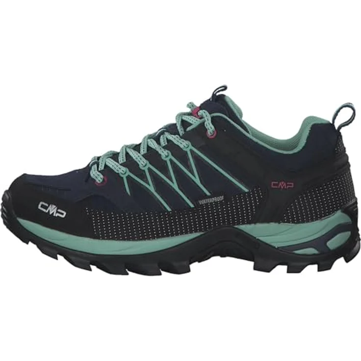 CMP Campagnolo Rigel WP, Damen Wanderschuhe, wasserdicht mit Gummisohle und Knöchelstütze, Blau – Bild 2
