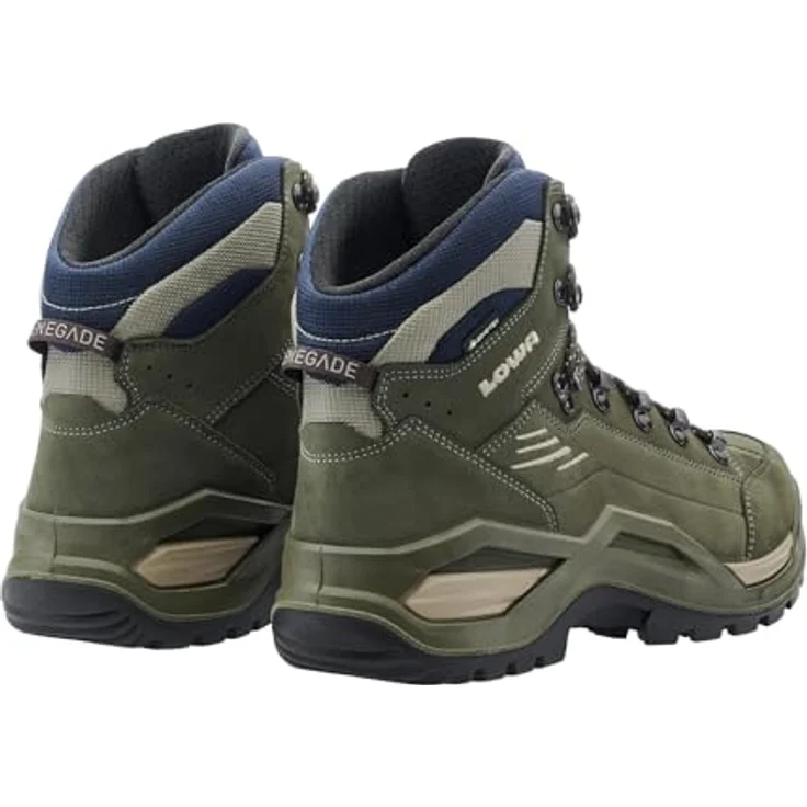 LOWA Herren Wander- & Bergschuhe 6C6F77615F333131393136, wasserdicht mit GORE-TEX®, Veloursleder, grün, Größe 41 1/2 EU – Bild 4
