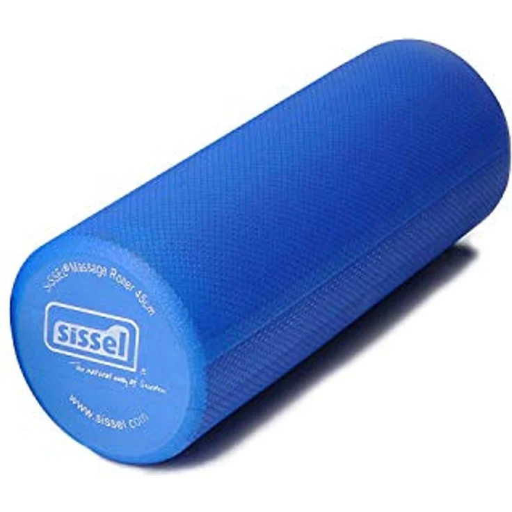 SISSEL Pilates Roller Pro 47cm, Massagerolle für Yoga und Fitness, blau – Bild 1