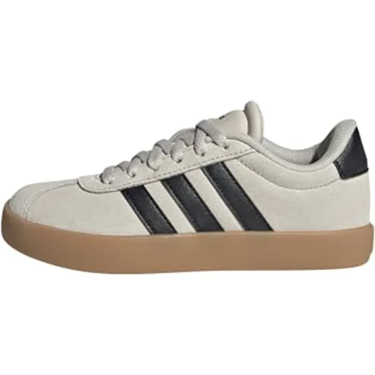 Adidas Damen Turnschuhe KI6493, ganzjährig tragbar, Obermaterial aus Wildleder, Creme, Braun, Schwarz