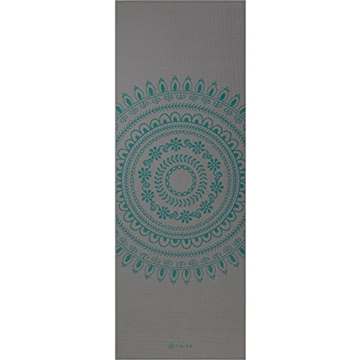 Gaiam Yoga Mat 6 mm Premium, längere und breitere Yogamatte mit Mandala-Aufdruck für verbesserte Konzentration – Bild 2