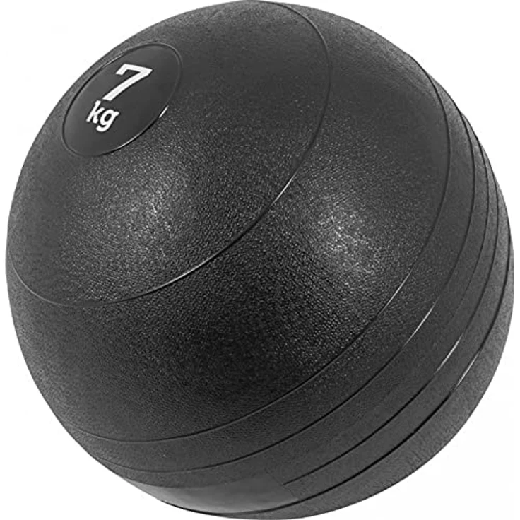 GORILLA SPORTS® Slamball-Set Gummi Schwarz 15 kg – 3 Medizinbälle Schwarz 3 kg + 5 kg + 7 kg – Bild 4