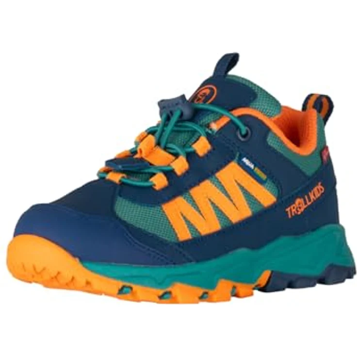 TROLLKIDS KIDS TRONFJELL HIKER LOW, wasserdichter Outdoorschuh mit hoher Dämpfung und profiliertem Grip – Bild 1