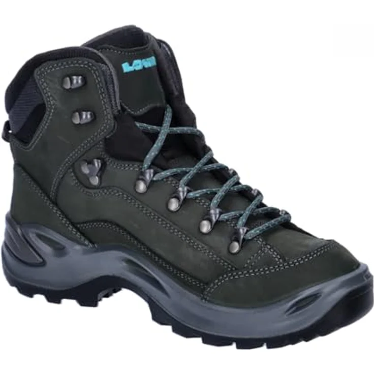 No Name Renegade GTX Mid, Damen Wanderschuhe, atmungsaktive und wasserdichte Schuhe, grau/türkis, UK 6.5 (40) – Bild 9