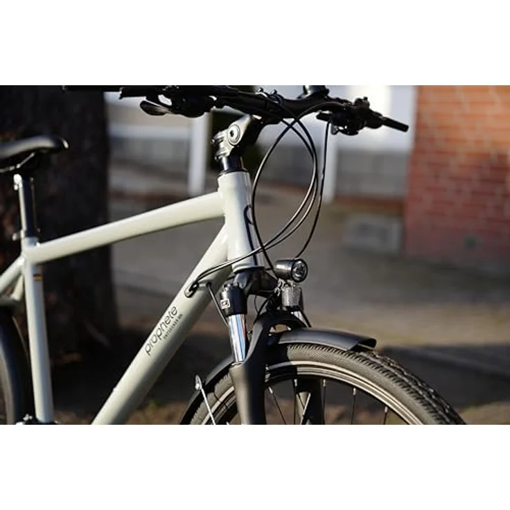 PROPHETE ENTDECKER 500 Trekking Herrenrad 28", Grey Heron Glanz – Shimano Altus 24-Gang, hydraulische Scheibenbremsen, Suntour NEX Federgabel, Aluminium Rahmen 52 cm – Bild 6