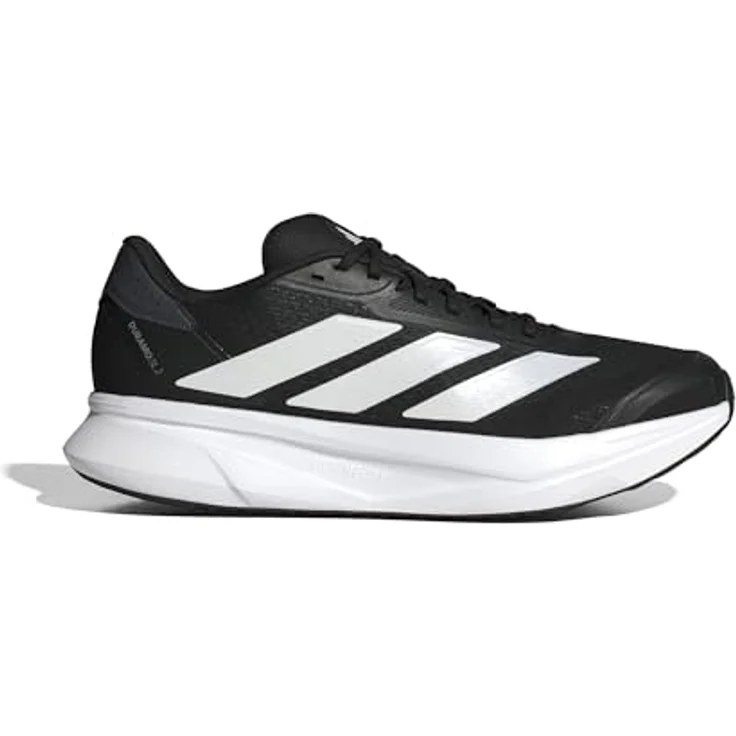 Adidas Duramo SL2 Laufschuhe Herren, cblack/ftwwht/grefiv, atmungsaktives Obermaterial, gepolsterte Zwischensohle, rutschfeste Gummisohle – Bild 4
