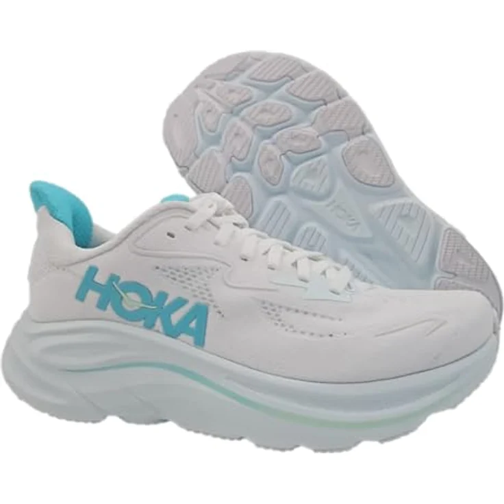 Hoka W Clifton 10, Damen Laufschuhe mit hoher Dämpfung, weiß, Größe 39 1/3 – Bild 2