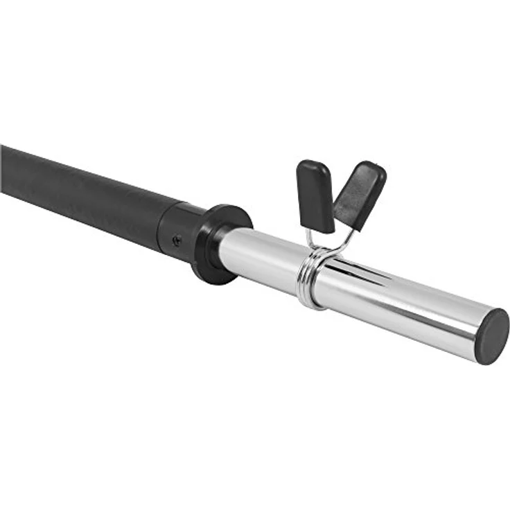 GORILLA SPORTS® Aerobic Langhantel - 130 cm, Einzeln/Set, mit/ohne Gewichte, 30mm, mit Federverschlüsse, aus Kunststoff, Schwarz - Langhantelstange, Hantelstange für Fitness, Krafttraining – Bild 3