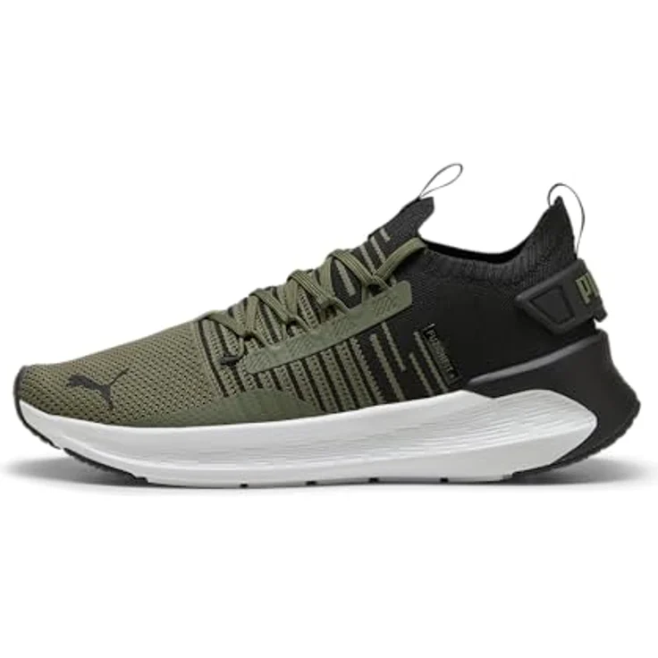 PUMA SOFTRIDE Symmetry Fuzion Herren Sneaker, grün, Größe EUR 42,5, mit Dämpfungssystem und atmungsaktivem Obermaterial – Bild 1