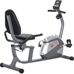 HOMCOM Liegeergometer mit LCD-Anzeige 8 stufig einstellbarem Magnetwiderstand Liegeheimtrainer Nutzergewicht bis 110 kg für zu Hause Gym Metall ABS 121,5-136 x 62,5 x 98 cm - Preisvergleich