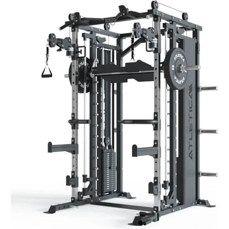 ATLETICA Kraftstation ATLETICA Fortress Multipresse Set, TARGET mit Prime Jammer Arms und B6 Hantelbank – Bild 6
