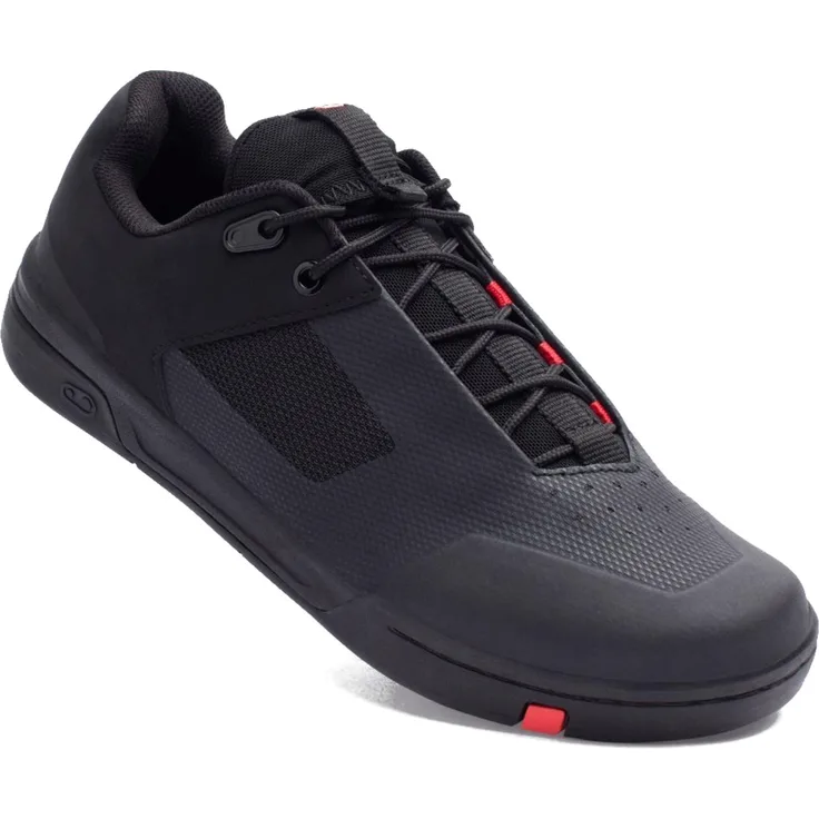 Crankbrothers Stamp Lace Schuhe, Wanderschuhe mit MC2 Gummimischung, Farbe schwarz/rot, Größe 46.5 (EU)/12.5 (US)