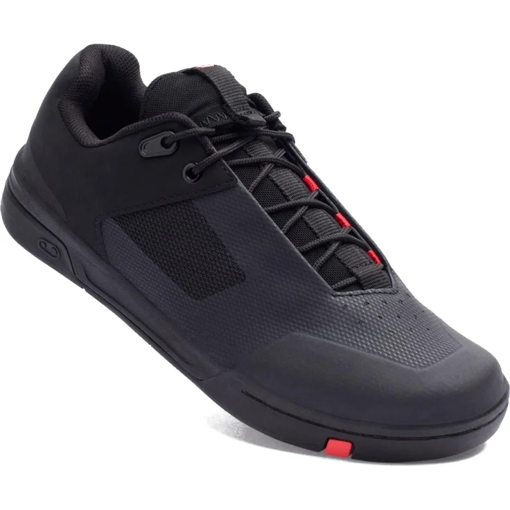 Crankbrothers Stamp Lace Schuhe, Wanderschuhe mit MC2 Gummimischung, Farbe schwarz/rot, Größe 46.5 (EU)/12.5 (US)