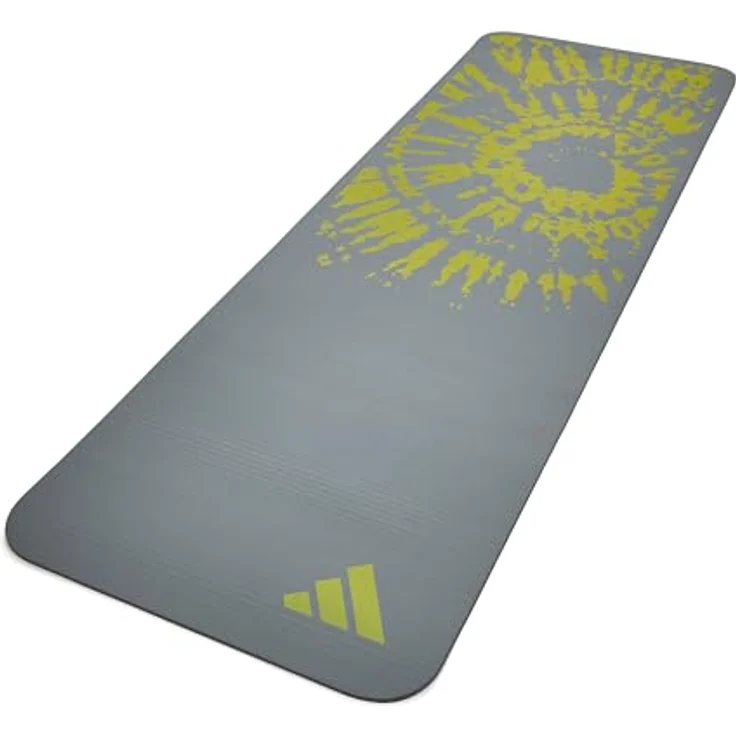 adidas Tie-Dye Yogamatte - Grau, 10 mm dickes NBR-Material, elastischer Schultertragegurt, umweltfreundlich  – Bild 2