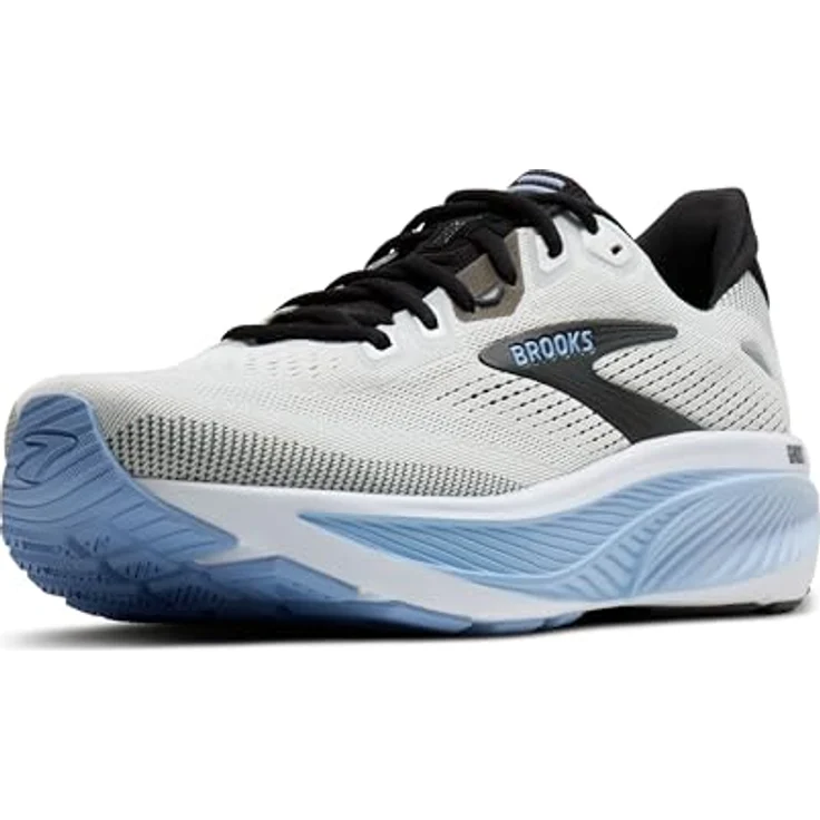 Brooks Ghost 18, Neutrale Laufschuhe mit atmungsaktivem Mesh-Obermaterial, white/black/open air, Größe: 8.5 – Bild 1