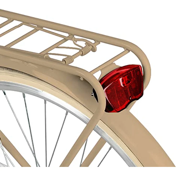 Milordbikes City-Fahrrad, Creme, 46 cm, Metallrahmen, leichtgängige 700C Reifen, inkl. Trägersystem – Bild 8