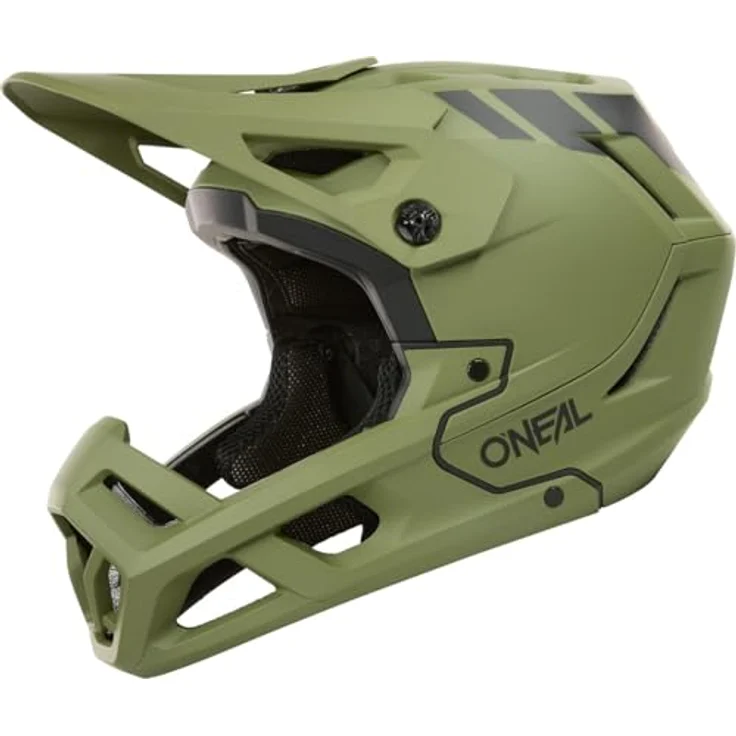 O'Neal SL1 Crest Downhill Helm, Leichtgewichtiger Full-Face Helm mit Fidlock® Magnetverschluss, olive/schwarz, Größe XL (61/62 cm) – Bild 8