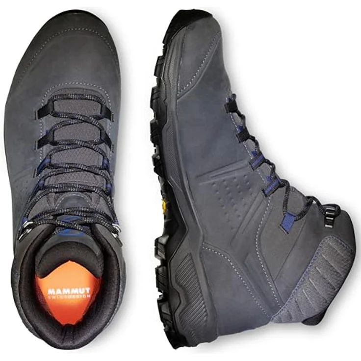 Mammut Mercury IV Mid GTX Men, Wanderschuhe für Herren mit GORE-TEX Membran, Vibram-Sohle, terracare Nubukleder, Grau, Größe 44 – Bild 2