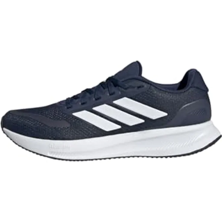 ADIDAS Herren Laufschuh Runfalcon 5, Cloudfoam Dämpfung, atmungsaktives Mesh-Obermaterial, schwarz