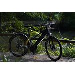 Prophete Entdecker 3.0 Trekking E-Bike 28 Zoll - 360Wh - Integrierter Akku - Mittelmotor AEG - 9-Gang Kettenschaltung - HDY. Scheibenbremse - Rahemnhöhe 54 cm, Diamantschwarz