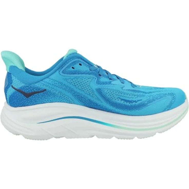 Hoka Clifton 10, Herren Laufschuhe, optimaler Dämpfungseffekt, atmungsaktives Obermaterial, Größe 44 2/3, Blau – Bild 3