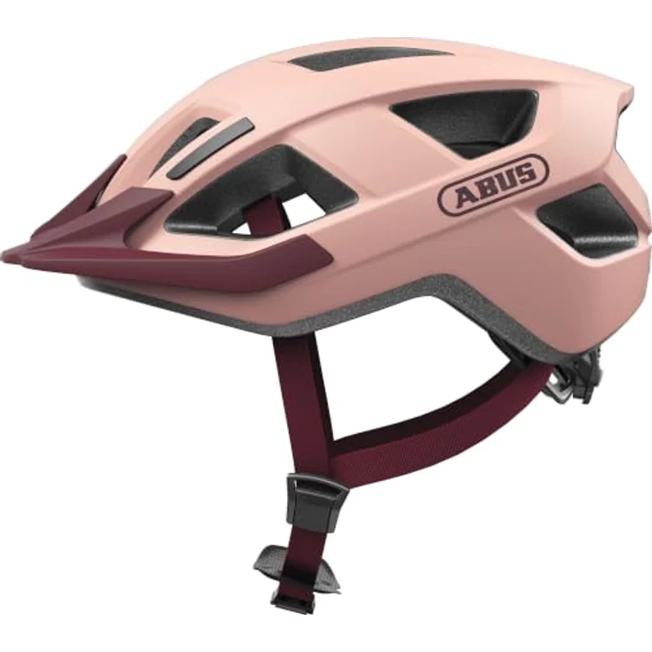 ABUS ADURO 3.0 Bordeaux Rose M, Fahrradhelm mit In-Mold-Verbindung, guter Belüftung und verstellbarem Größenanpassungssystem – Bild 1