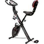 Christopeit Sport Klappheimtrainer X 3 Bike - 8-Stufig, bis 100kg Gewicht, 5kg Magnet-Bremssystem, inkl. Seilzügen, Schwarz