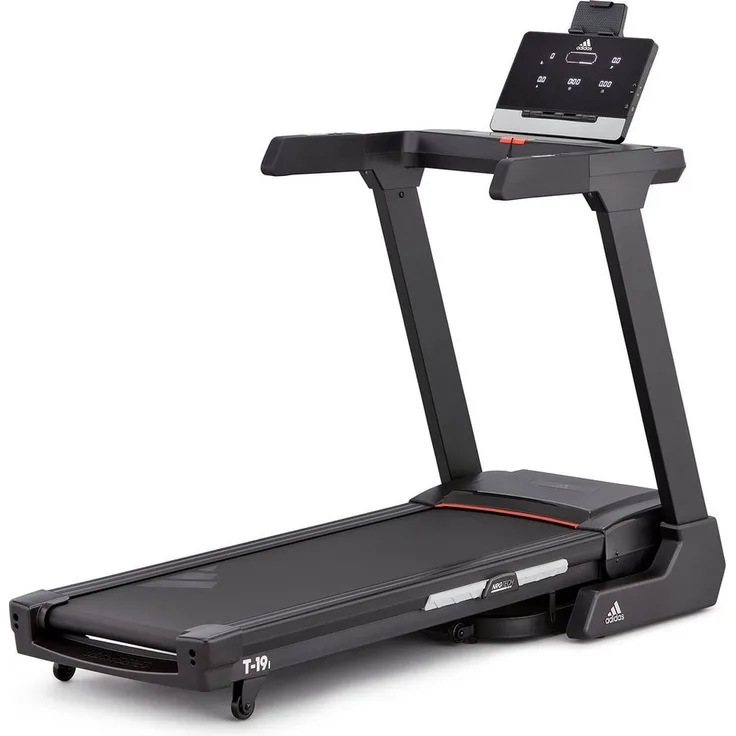 adidas Performance Laufband T-19i mit LED-Display, klappbar, bis 18 km/h, Bluetooth und App-Funktion