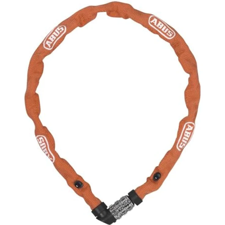 Abus Web 1200/110 Kettenschloss, 60 cm, Zahlenschloss mit Textilschlauch und Sicherheitslevel 2 – Bild 1