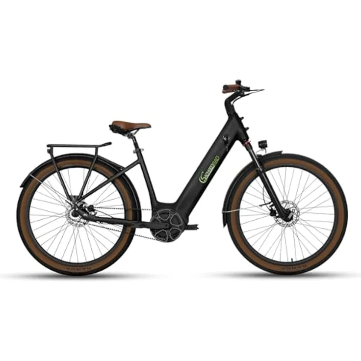 SachsenRAD E-SUV CityBike C5 Centro, Elektrofahrrad mit Mittelmotor, 130 km Reichweite, Diebstahlsicherung, Alarmanlage, hydraulische Scheibenbremsen, IPS Farbdisplay, tiefem Einstieg