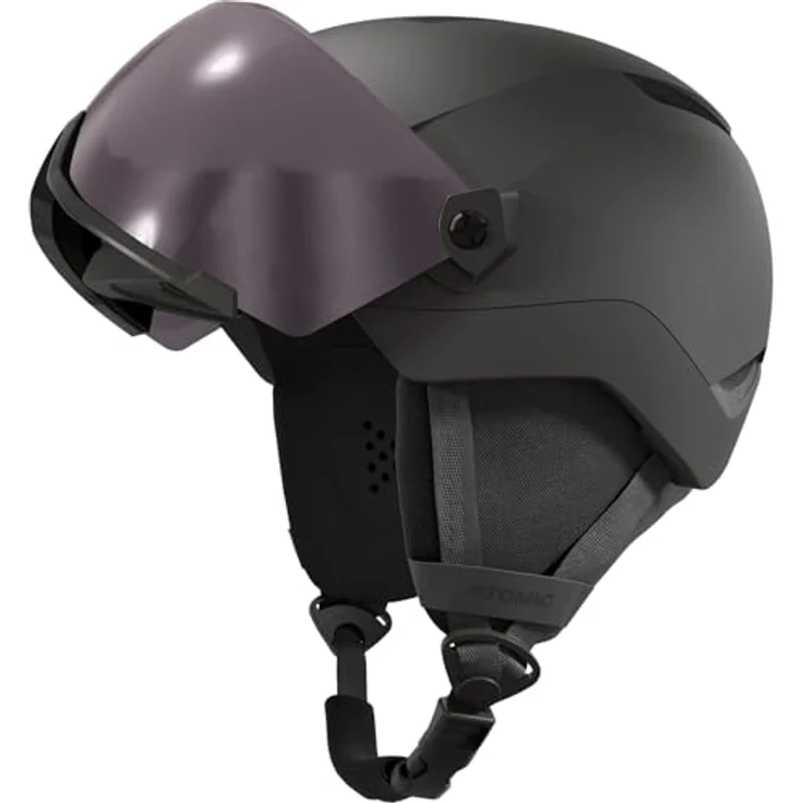 Atomic Revent Visor Junior Visor Helmet M, Skihelm in Schwarz mit visier – Bild 3