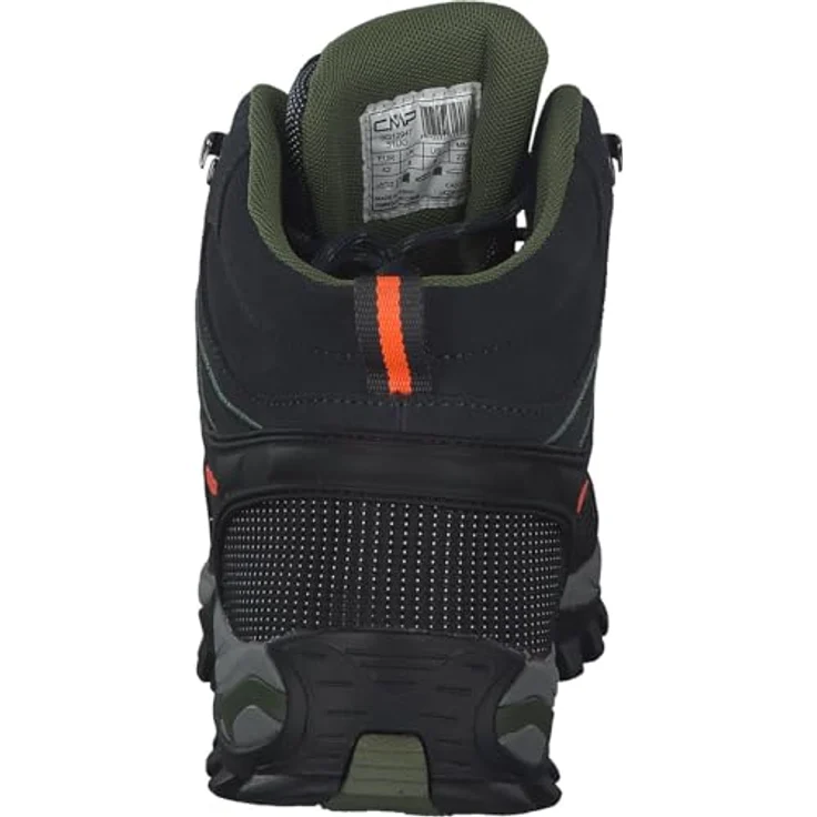 CMP Rigel MID 3Q12947, Herren Trekking Schuhe aus Wildleder mit TPU-Beschichtung und FullOn Grip Gummisohle, schwarz – Bild 3