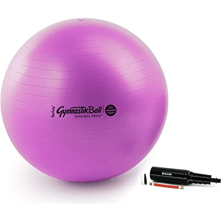 PEZZI Original Pezziball MAXAFE 65 cm m. Pumpe violett Gymnastikball