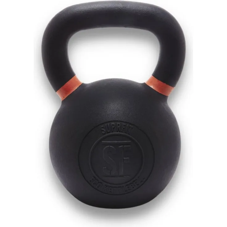 SF SUPRFIT Kettlebell Elite Gusseisen Kettlebells, für Einsteiger und Fortgeschrittene, Schwarz