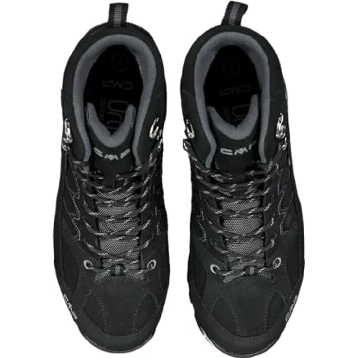 CMP Moon Mid WP, Wasserdichte Bergwanderschuhe für Einsteiger mit mittelhoher Schafthöhe und Vibram Tsavo Sohle, schwarz, Größe 45 – Bild 5