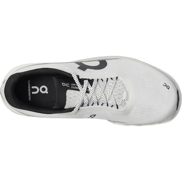 ON Running Cloudmonster 2, Herren Laufschuhe mit dämpfender Cloud Tec®-Technologie, leichtgewichtiger Helion™-Superfoam Zwischensohle, atmungsaktivem Obermaterial, White-Frost, EU 47 US 12 – Bild 2