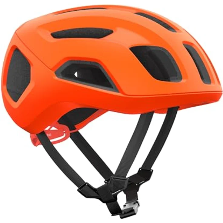 POC Ventral Air MIPS Fahrradhelm, Fluorescent Orange Matt, Leichtbau, hervorragende Belüftung, Größe S (50-56cm) – Bild 3