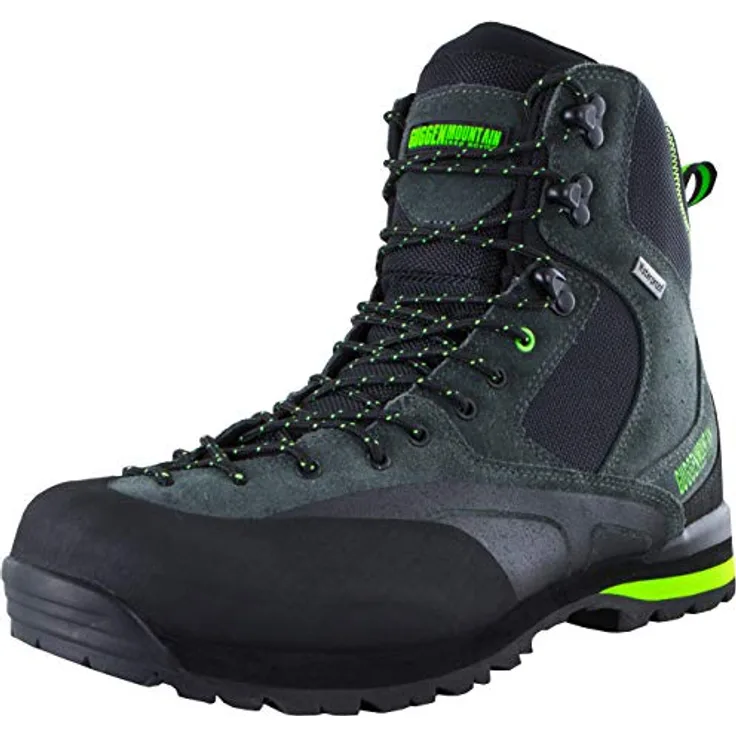 GUGGEN Mountain HPM55 Herren Wanderstiefel, Wasserabweisend, Verstärkte Schuhspitze, Leichtgewichtig, Hochwertige Lederhaut