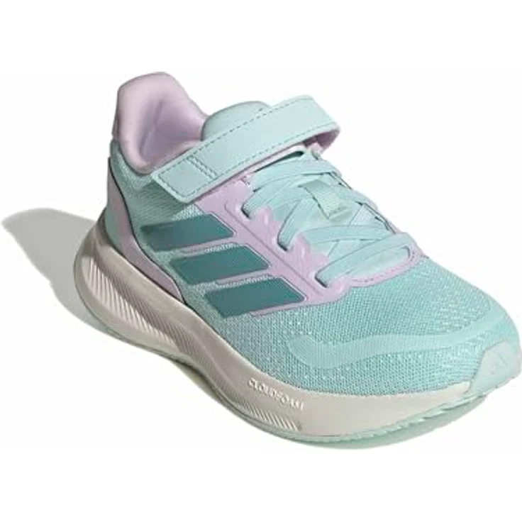 adidas Runfalcon Mädchen Klettschuh, sportlicher Laufschuh mit Cloudfoam Dämpfung, türkis, Größe 33 – Bild 4