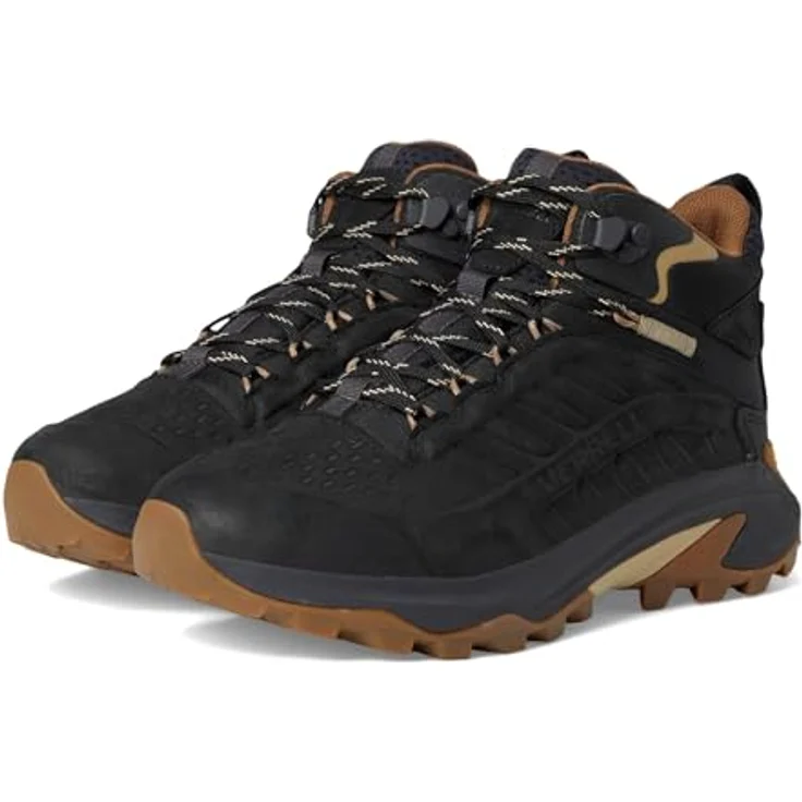 Merrell Moab Speed 2 LTR Mid WP, Herren Wanderschuhe, Wasserfest, Schwarz (Größe 43.5) – Bild 1